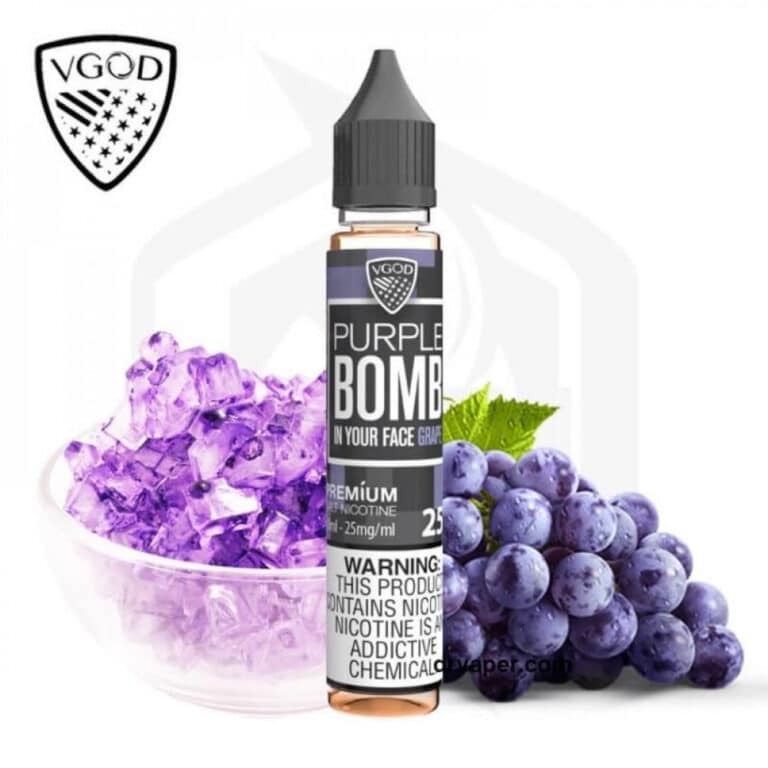 Buy Vgod Purple Bomb Grape ICE Online Saudi Vape Offer