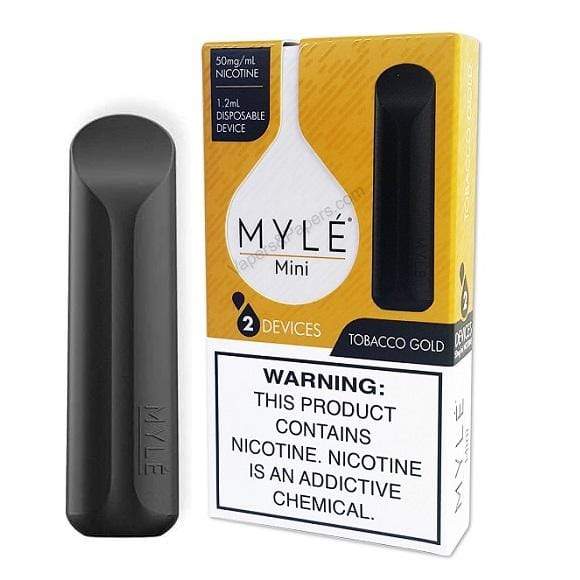 Myle mini tobacco gold all in one is the best disposable nicotine system E-Cigarette in world, it is portable pod system kit Myle mini tobacco gold all in one is the best disposable nicotine system E-Cigarette in world, it is portable pod system kit