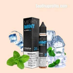 The Number one E-Liquids Company  Vgod , thir premium E-juice MIGHTY MINT by VGOD Salt Nic by VGOD In Which you will find real Spearmint Menthol with SaltNic Mighty mint taste.