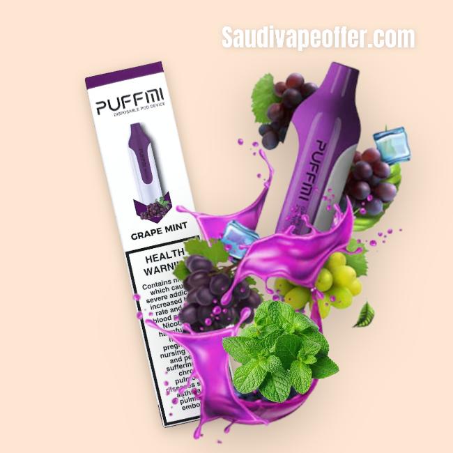 PUFFMI grape mint 1500 puffs 50mg Amazing flavor PUFFMI grape mint 1500 puffs 50mg Amazing flavor