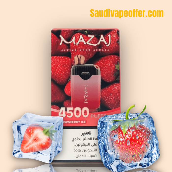 Mazaj Infinity Strawberry ICE 4500 puffs DP Vape