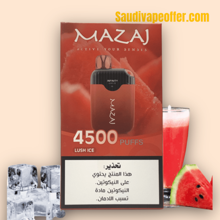 Mazaj 4500 puffs lush ice Mazaj Infinity Lush ICE 4500 Puffs