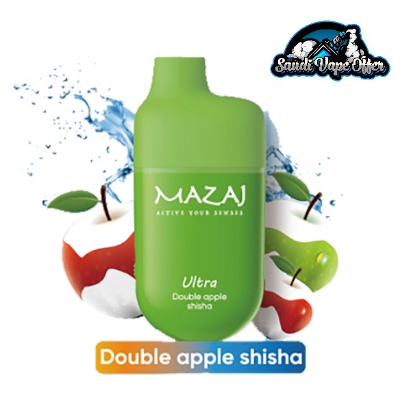 MAZAJ Ultra 7000 Puffs Disposable Vape - Double Apple Shisha MAZAJ Ultra 7000 Puffs