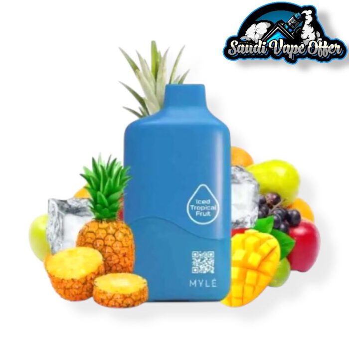 Myle Meta 9000 Puffs ICE Tropical Fruit Rechargeable Disposable vape Myle Meta 9000 Puffs ICE Tropical Fruit Rechargeable Disposable vape