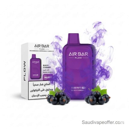 Air Bar Flow Black Currant 30000 Puffs 20mg Rechargeable Disposable Vape