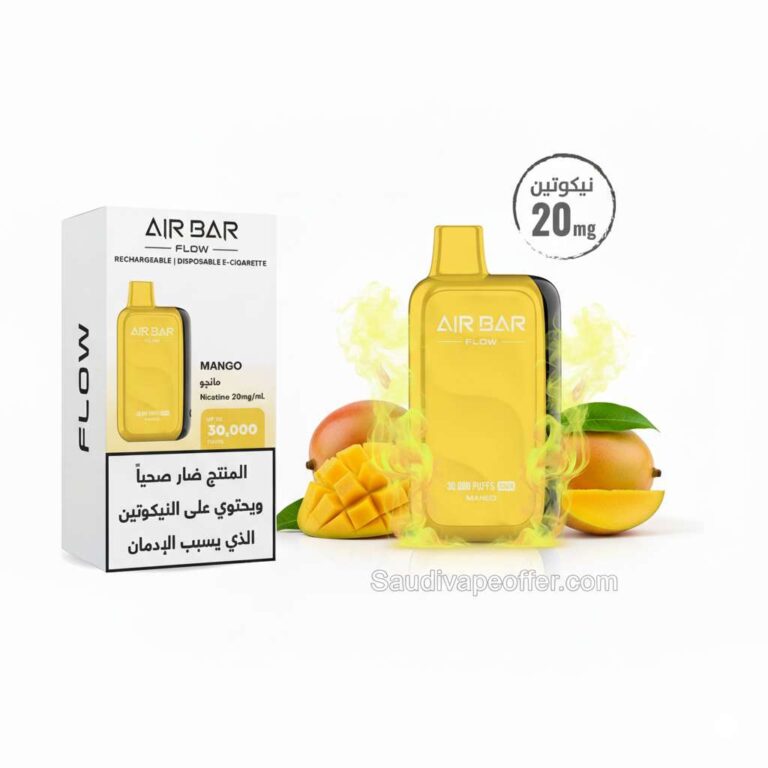 Air Bar Flow Mango – 30000 Puffs 20mg Disposable Vape