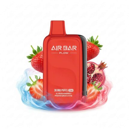 Buy AirBar Flow Strawberry Pomegranate 30000 puffs | 20mg Disposable E- Cigarette Online