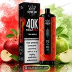 Al Fakher Crown Bar MegaMax 40000 Puffs Two Apple