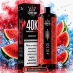 Al Fakher Crown Bar MegaMax 40K Lush Ice 6mg Shisha Disposable Vape