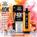 Al Fakher Shisha Crown Bar 40k Puffs Peach ICE 6mg Nicotine