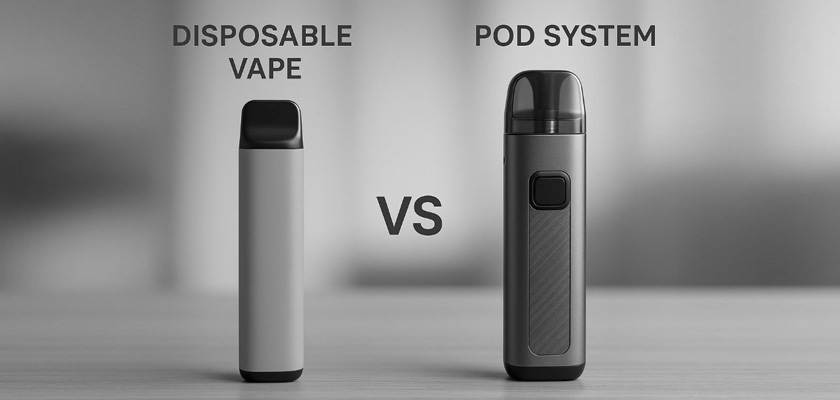 Disposable Vape vs Pod System: Which Is Better? 4 Disposable Vape vs Pod System Comparison