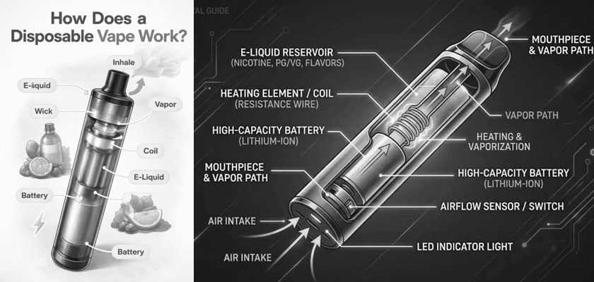 Disposable Vape vs Pod System: Which Is Better? 2 Main Components of a Disposable Vape