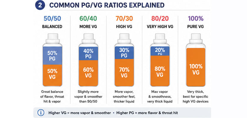 PG vs VG | A Comparison Guide to E-Liquid Ratios 2 PG vs VG | A Comparison Guide to E-Liquid Ratios 1