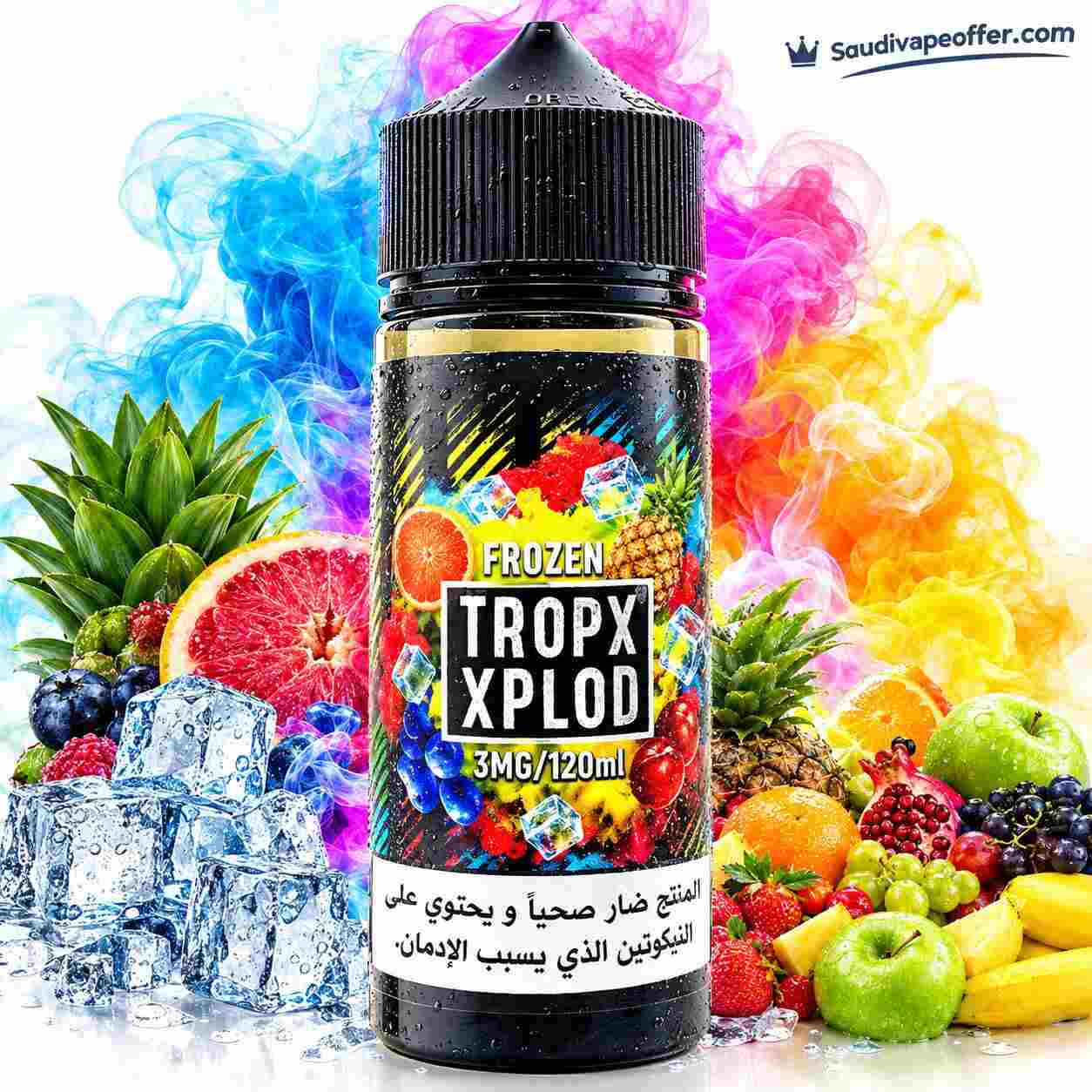 SamsVape Tropx Xplod Ice 120ml – 3mg Tropical Fruit E-Liquid SamsVape Tropx Xplod Ice 120ml – 3mg Tropical Fruit E-Liquid